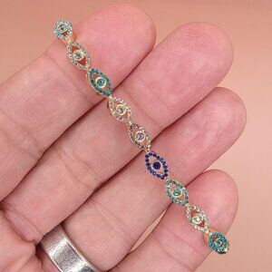 Evil Eye Tennis Bracelet